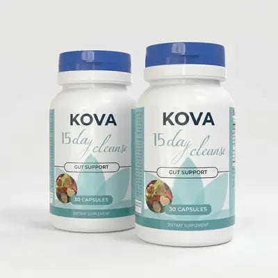 2 frascos de 15 Day Cleanse Kova