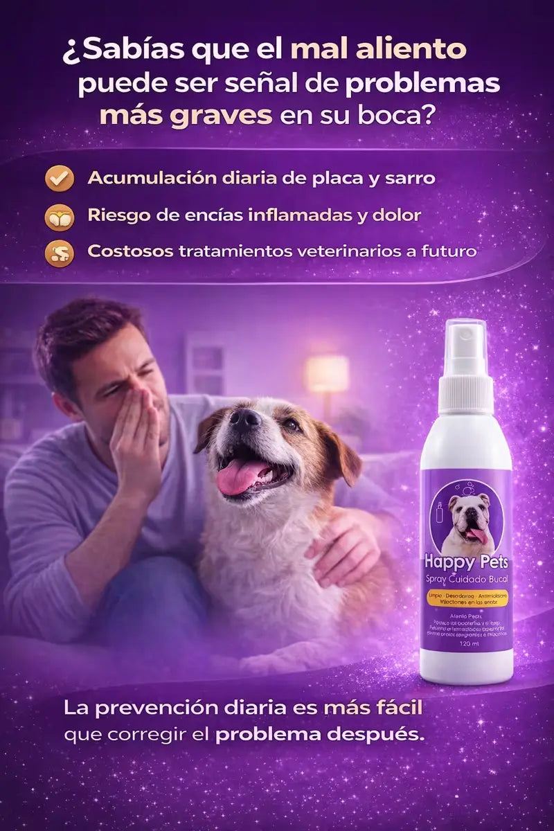 El mal aliento puede ser señal de placa, sarro y encías inflamadas — la prevención diaria es más fácil