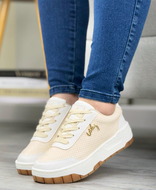 Tenis Casual Beige