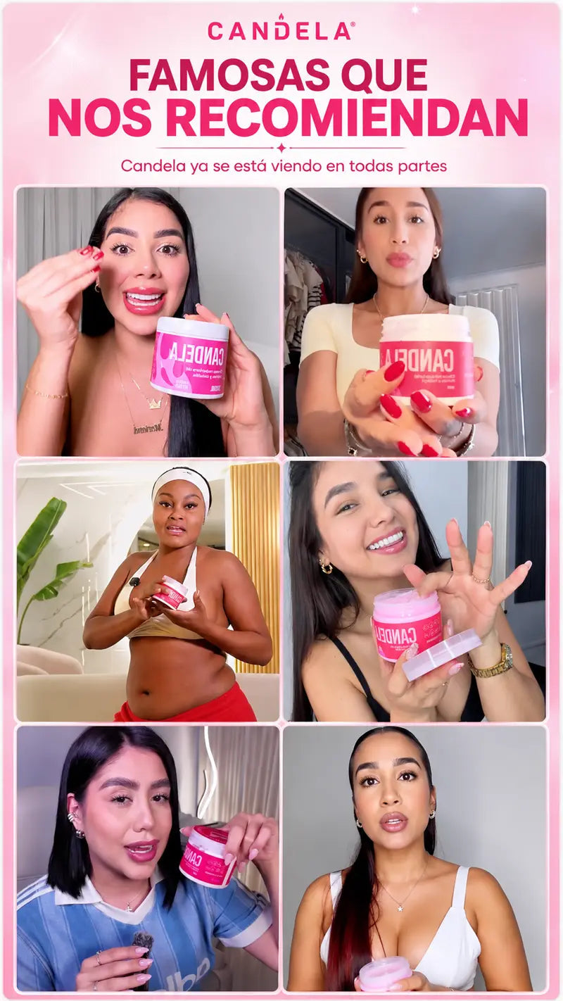 Famosas que recomiendan la crema Candela