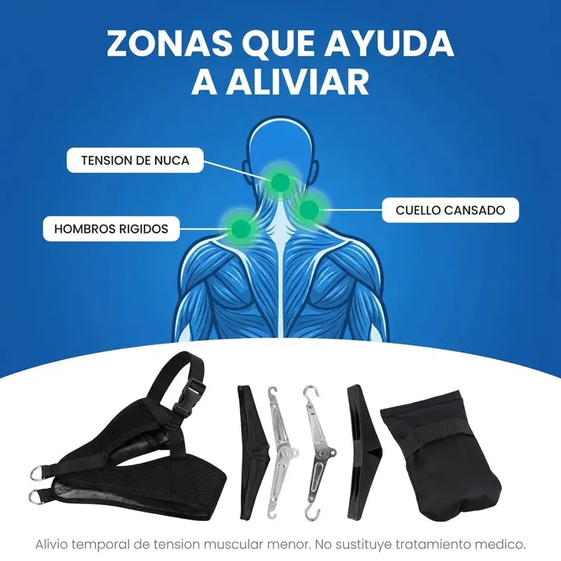 Zonas que ayuda a aliviar: tension de nuca, hombros rigidos y cuello cansado