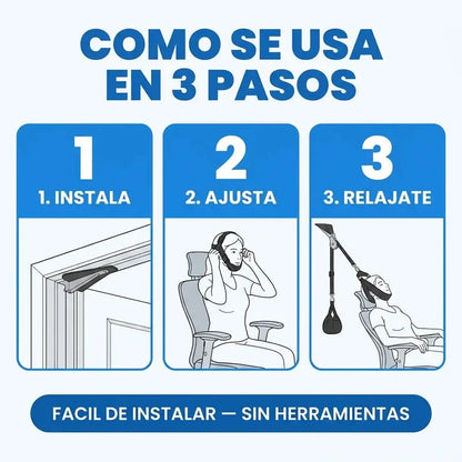Como se usa en 3 pasos: instala, ajusta y relajate
