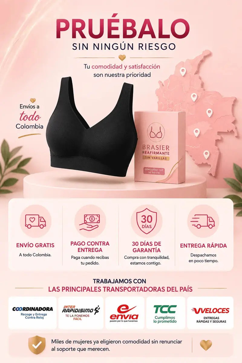 Pruébalo sin ningún riesgo: envío gratis, pago contra entrega, 30 días de garantía y entrega rápida con las principales transportadoras