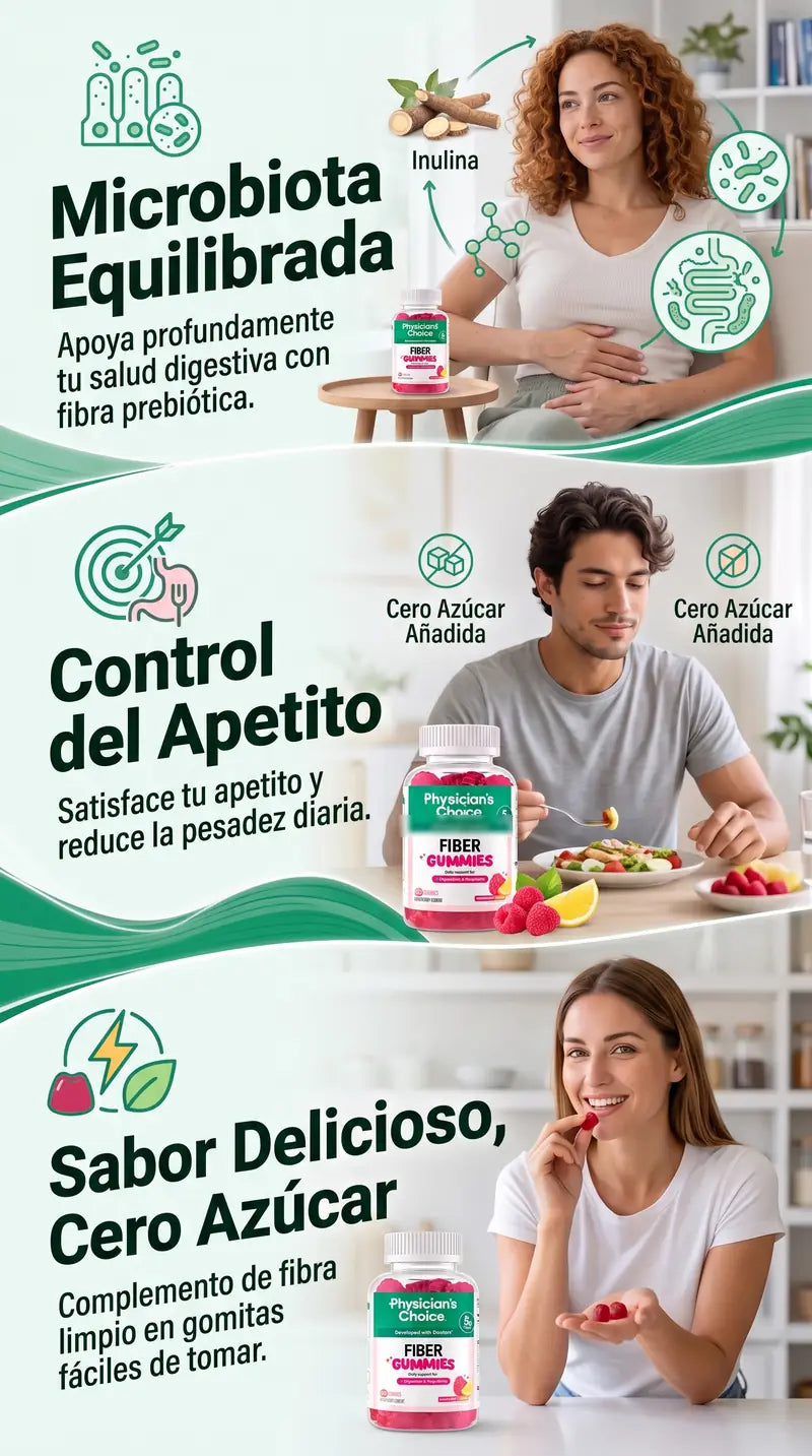Microbiota equilibrada, control del apetito y sabor delicioso sin azúcar añadida: fibra prebiótica de inulina