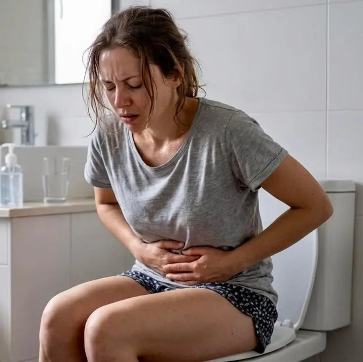 Mujer con malestar abdominal por diuréticos