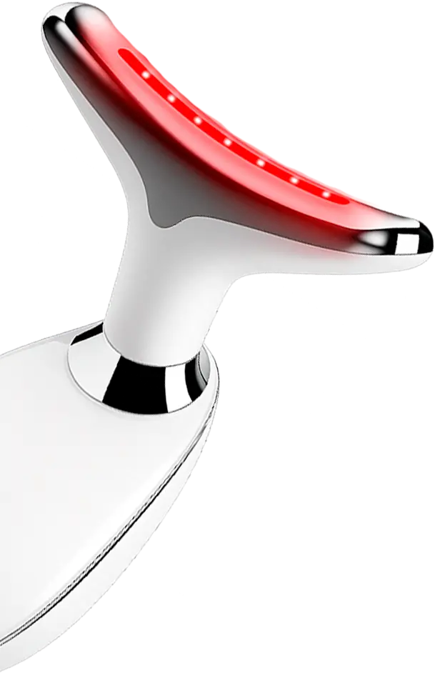 Tonificador facial con luz roja LED